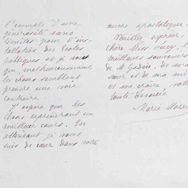 Marie Moret à Lucy Latter, 17 avril 1886