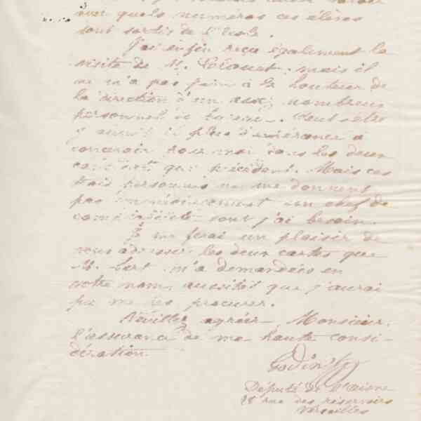 Jean-Baptiste André Godin à Paul Schwaeblé, 1er mars 1875