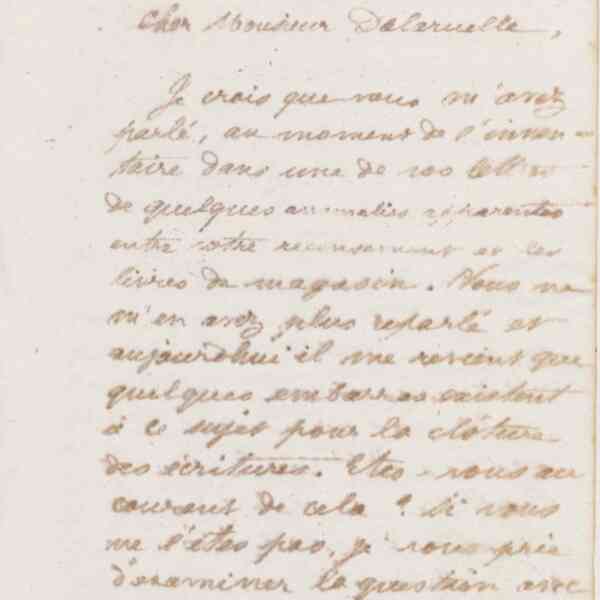 Jean-Baptiste André Godin à monsieur Delaruelle, 16 janvier 1874