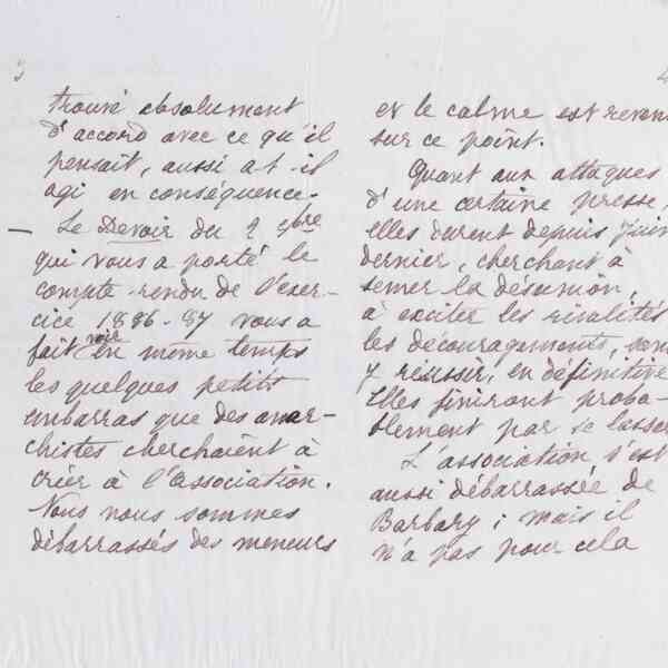 Marie Moret à Alexandre Tisserant, 9 décembre 1887