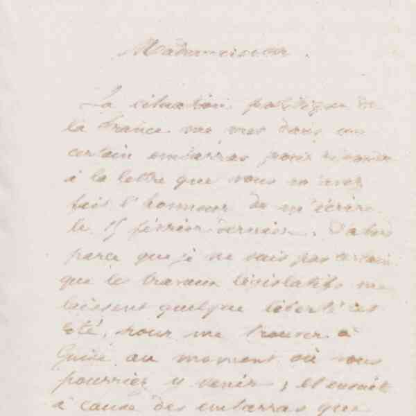 Jean-Baptiste André Godin à Kate Stanton, 9 mars 1874