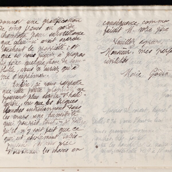 Marie Moret à Émile Venet-Baudeville, 3 mars 1897