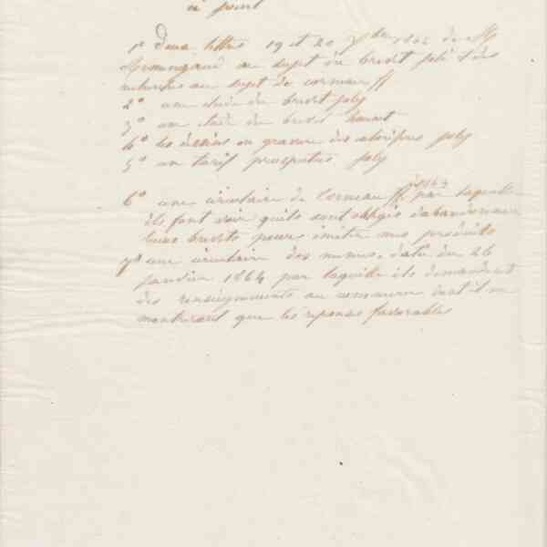 Jean-Baptiste André Godin à monsieur Dureteste, janvier 1864