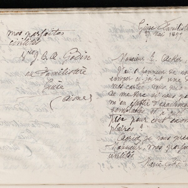 Marie Moret à Paul de Burlet, 26 mai 1897