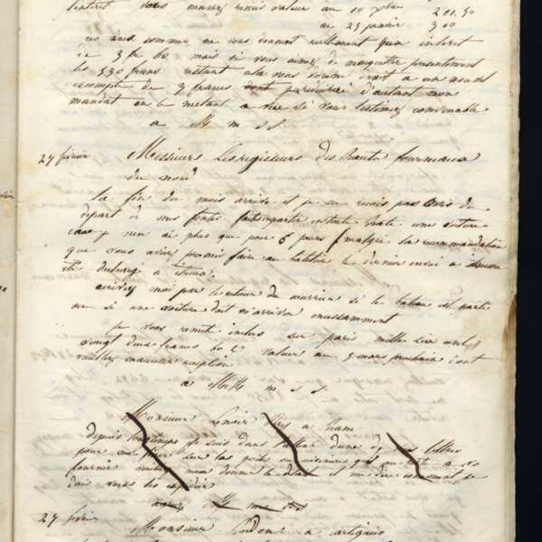 Jean-Baptiste André Godin à monsieur Laplace-Borgnet, 25 [février 1846]