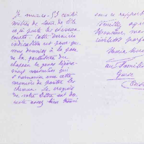 Marie Moret à Auguste Briol, 17 avril 1884