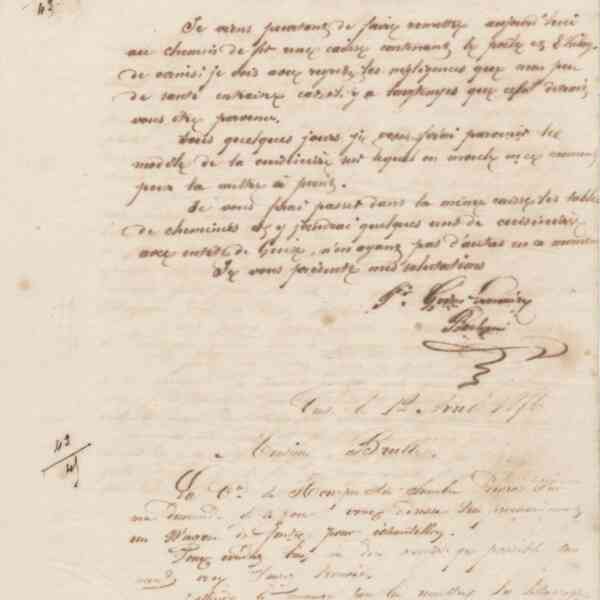 Jean-Baptiste André Godin à Alexandre Brullé, 12 avril 1856