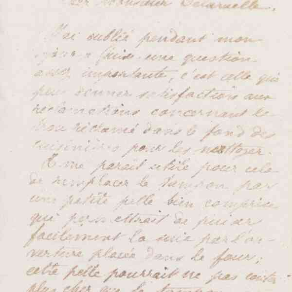 Jean-Baptiste André Godin à monsieur Delaruelle, 10 janvier 1874