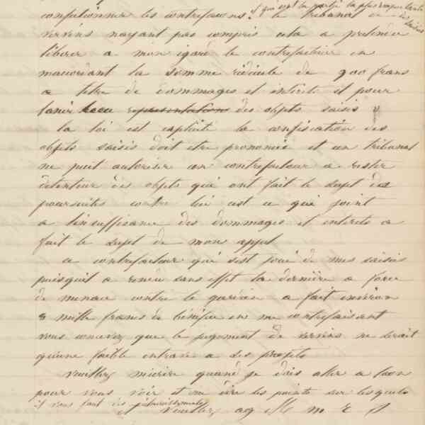 Jean-Baptiste André Godin à monsieur Langlois, 27 février 1849