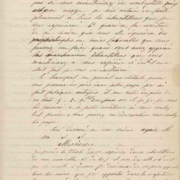 Jean-Baptiste André Godin à monsieur Dumont, vers le 4 août 1849