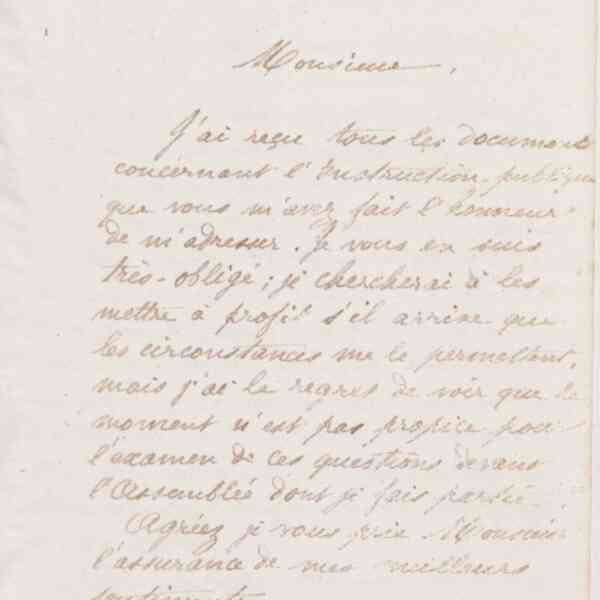 Jean-Baptiste André Godin à monsieur T. Paynter Allen, 4 décembre 1873