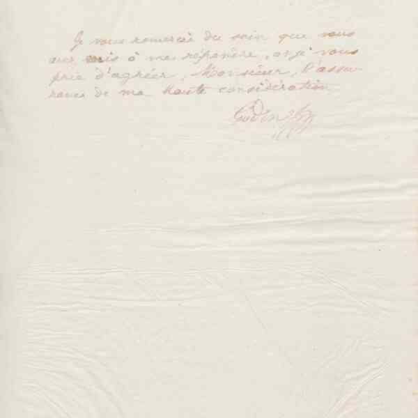 Jean-Baptiste André Godin à monsieur Rolland, 7 mars 1875