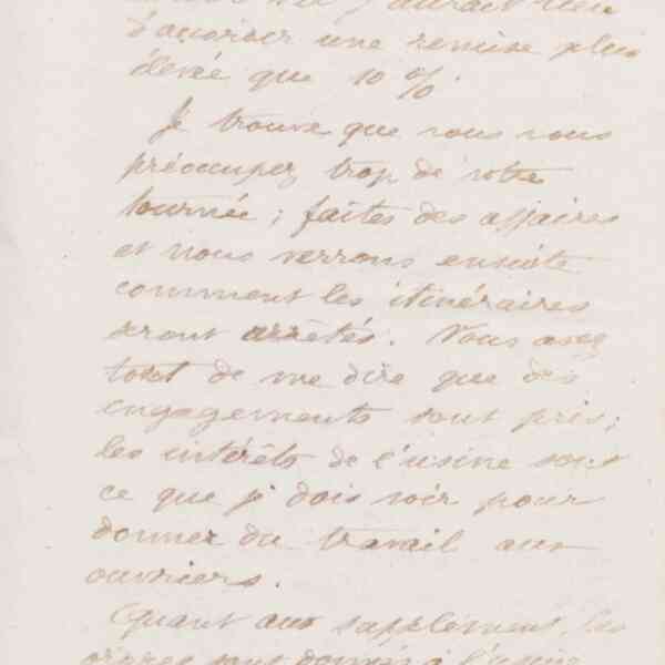 Jean-Baptiste André Godin à monsieur Crevon, 19 janvier 1874