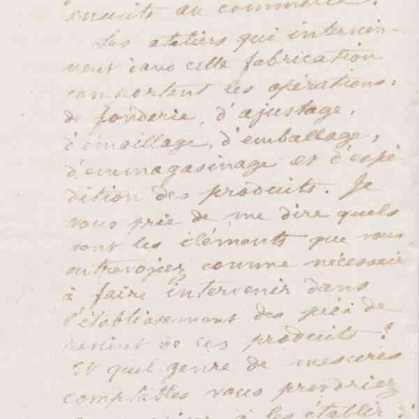 Jean-Baptiste André Godin à monsieur Taupier, 2 février 1874