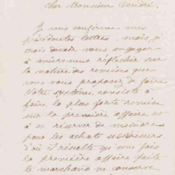 Jean-Baptiste André Godin à Eugène André, 15 janvier 1874