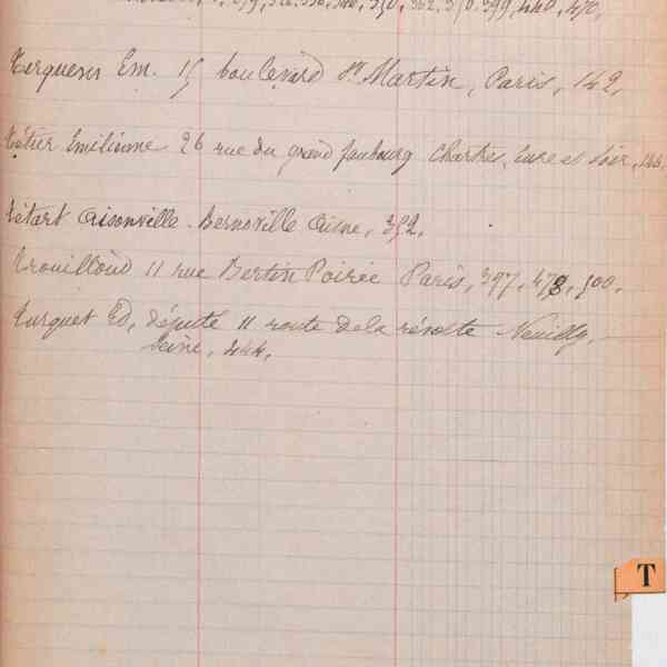 Registre CNAM FG 41 (3) - Index