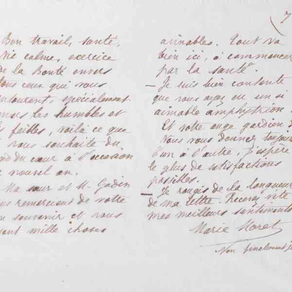 Marie Moret à Tony Noël, 6 janvier 1886