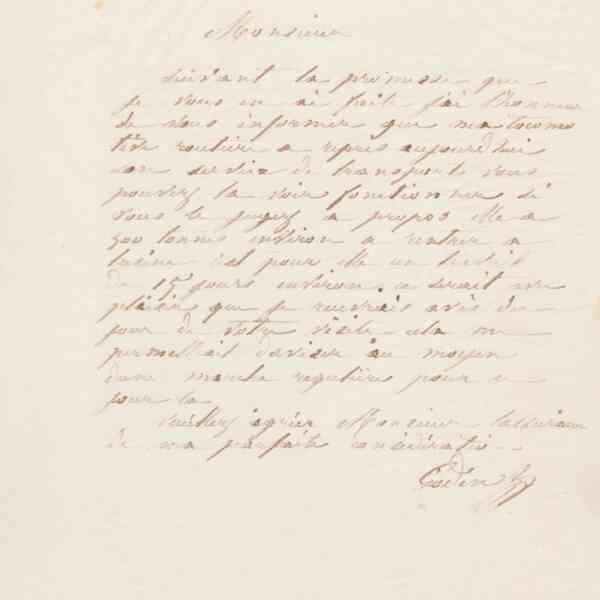 Jean-Baptiste André Godin à monsieur Liénard, 28 juin 1869