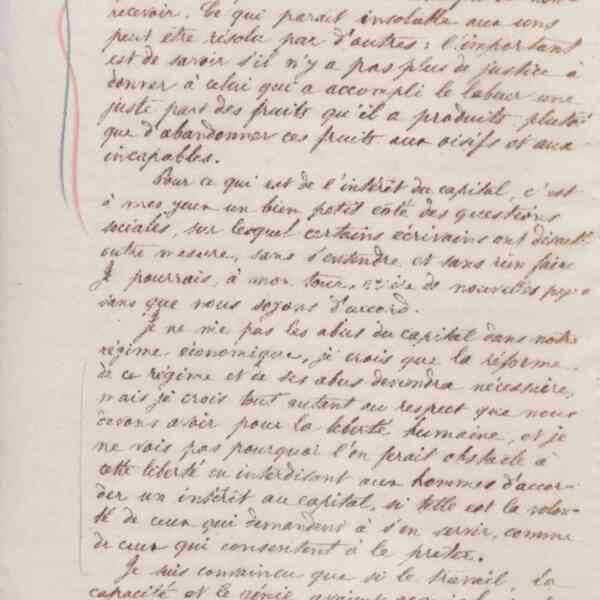 Jean-Baptiste André Godin à Antoine Massoulard, 10 juin 1876