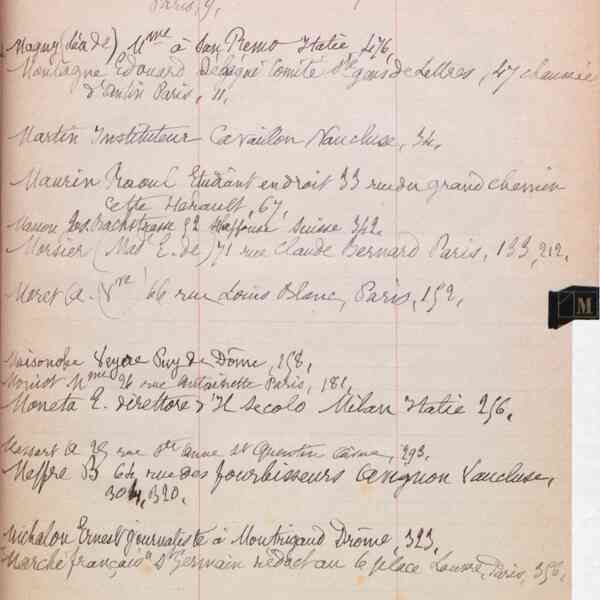Registre CNAM FG 43 (10) - Index