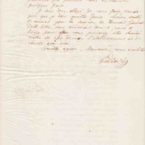 Jean-Baptiste André Godin à monsieur Lesne, 15 août 1872