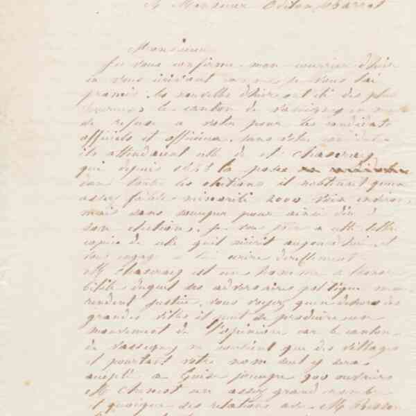 Jean-Baptiste André Godin à Odilon Barrot, 2 mars 1867