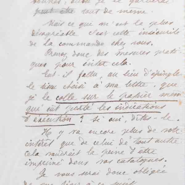 Marie Moret au Bon Marché, 24 février 1886