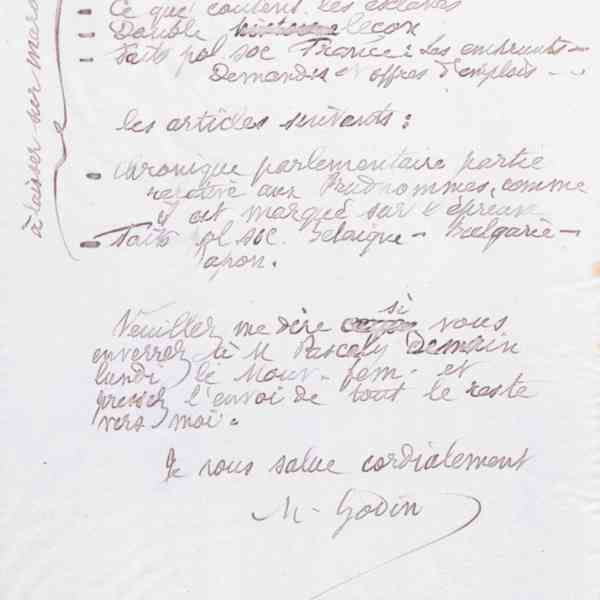 Marie Moret à Jules Édouard Baré, 23 février 1890