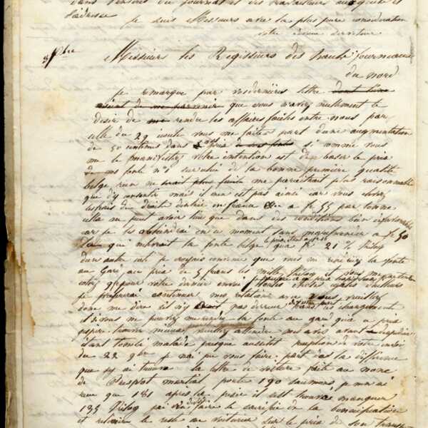 Jean-Baptiste André Godin aux gérants de La Démocratie pacifique, 8 décembre [1845]