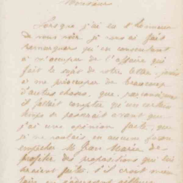 Jean-Baptiste André Godin à monsieur Cardot-Malin, 19 mai 1872