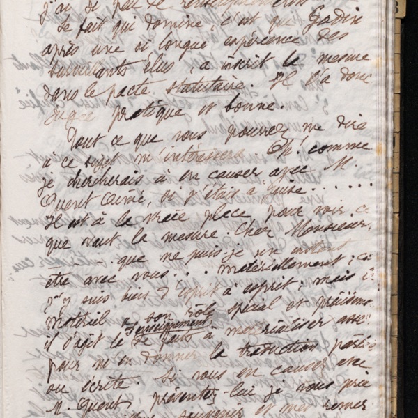 Marie Moret à Antoine Piponnier, 26 novembre 1896