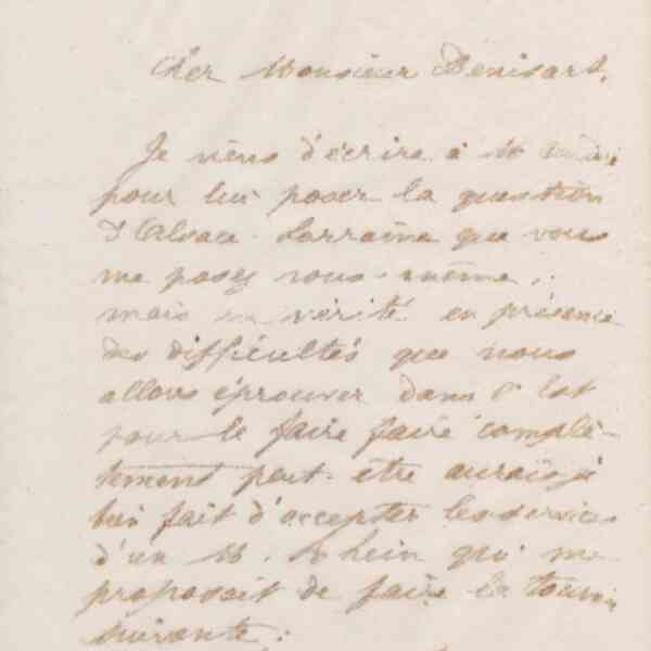 Jean-Baptiste André Godin à Alfred Denisart, 4 juillet 1873