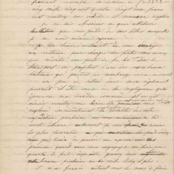 Jean-Baptiste André Godin à monsieur Devienne, 21 octobre 1847