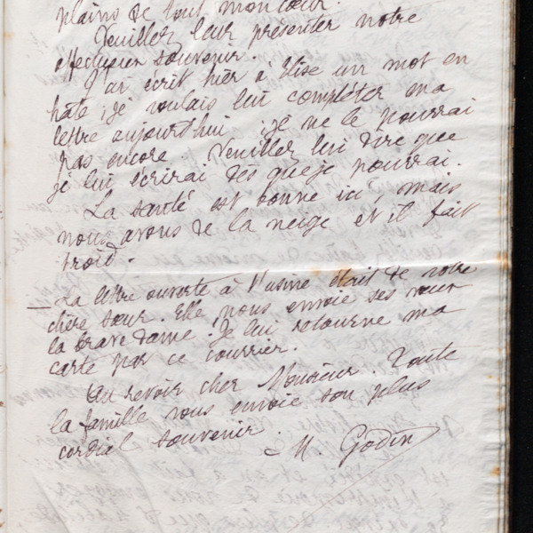 Marie Moret à Pierre-Alphonse Doyen, 11 janvier 1895