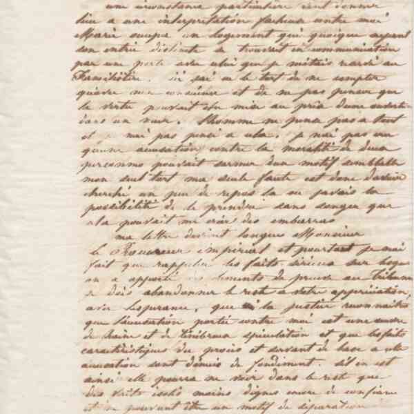 Jean-Baptiste André Godin à au procureur impérial de l&#039;arrondissement de Vervins, 15 juillet 1864