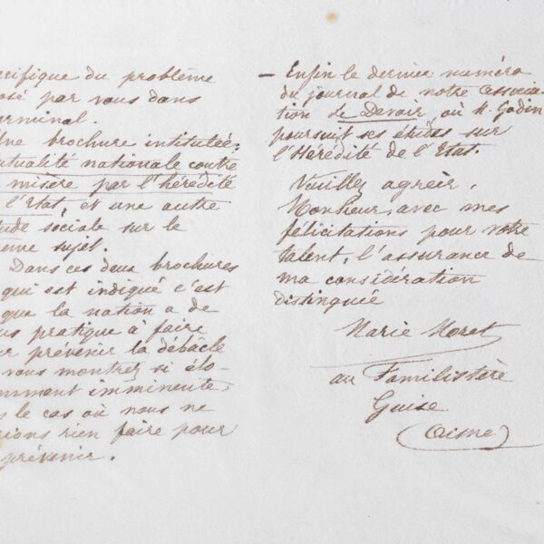 Marie Moret à Émile Zola, 20 janvier 1886