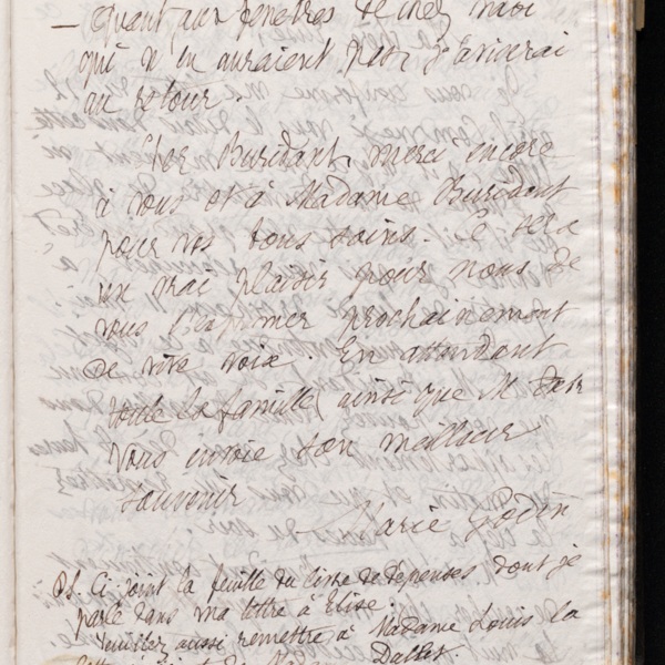 Marie Moret à Henri Buridant, 8 mai 1896