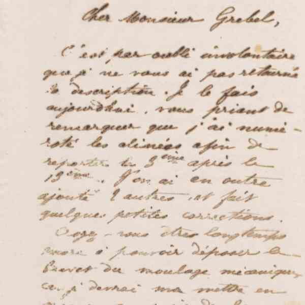 Jean-Baptiste André Godin à Alphonse Grebel, 26 janvier 1873
