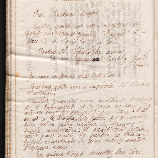 Marie Moret à Pierre-Alphonse Doyen, 10 novembre 1892