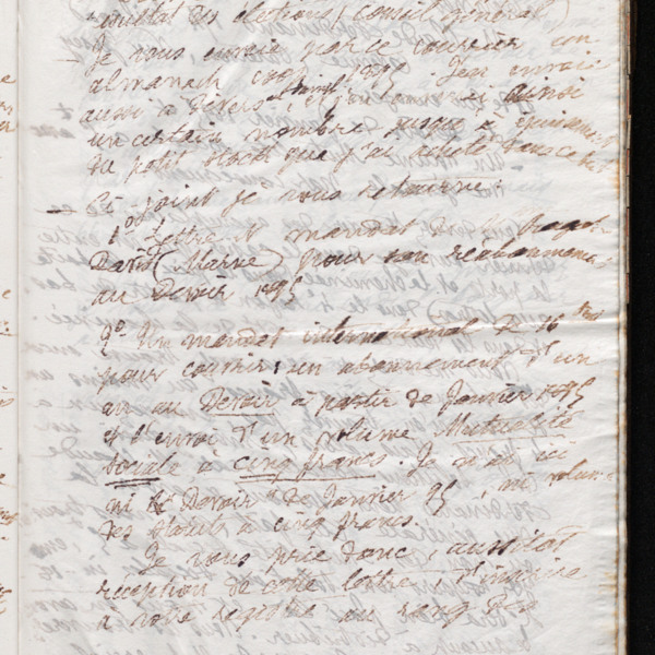 Marie Moret à Pierre-Alphonse Doyen, 4 février 1895