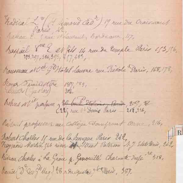 Registre CNAM FG 43 (9) - Index