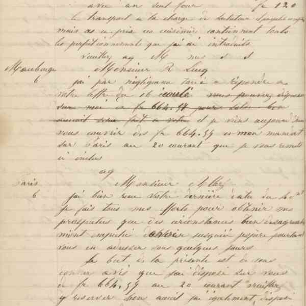 Jean-Baptiste André Godin à monsieur Douchy, 4 juillet [1849]
