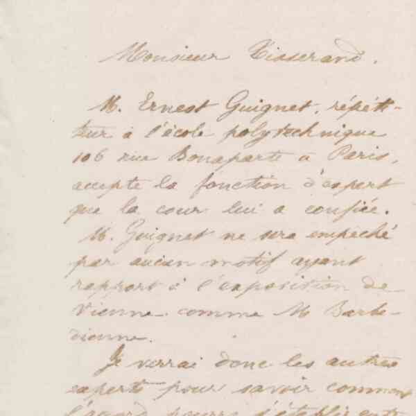 Jean-Baptiste André Godin à Alexandre Tisserant, 13 juin 1873