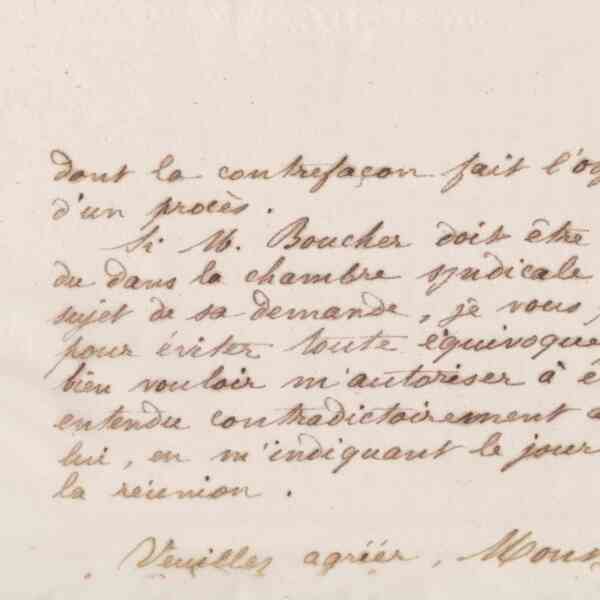 Jean-Baptiste André Godin au président de la Chambre syndicale de la quincaillerie, 12 mars 1873