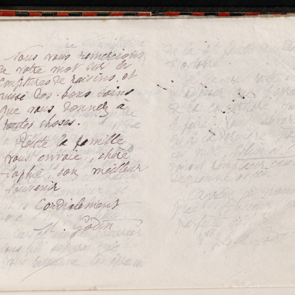 Marie Moret à Sophie Quet, 28 septembre 1897