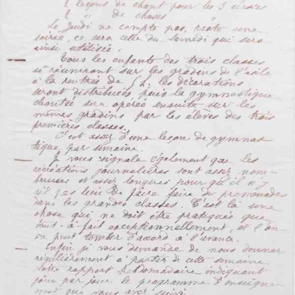Marie Moret à monsieur Quellien, 9 octobre 1876