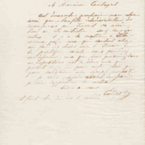 Jean-Baptiste André Godin à François Cantagrel, 27 mai 1867