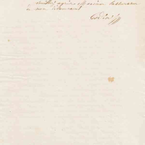 Jean-Baptiste André Godin à Odilon Barrot, 3 mars 1867