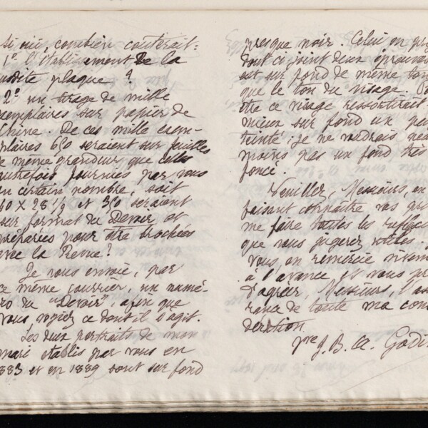 Marie Moret à Boussod, Valadon et Cie, 29 avril 1897