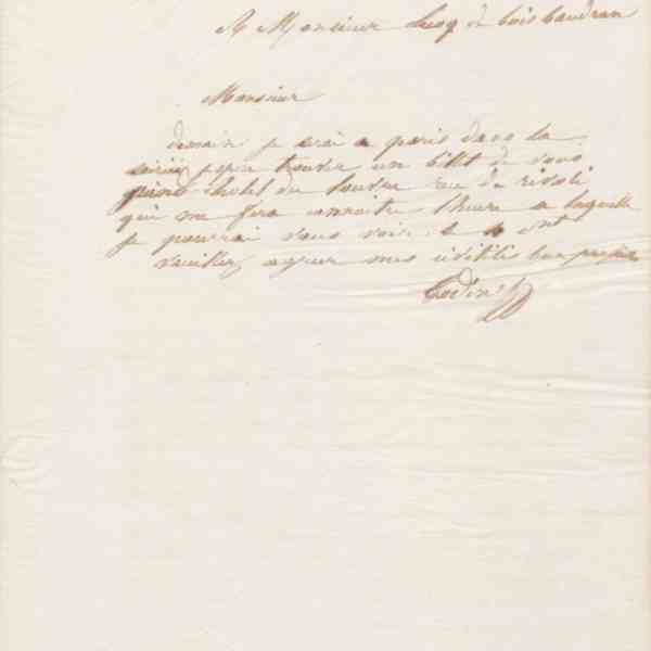 Jean-Baptiste André Godin à André Lecoq de Boisbaudran, 3 mars 1868